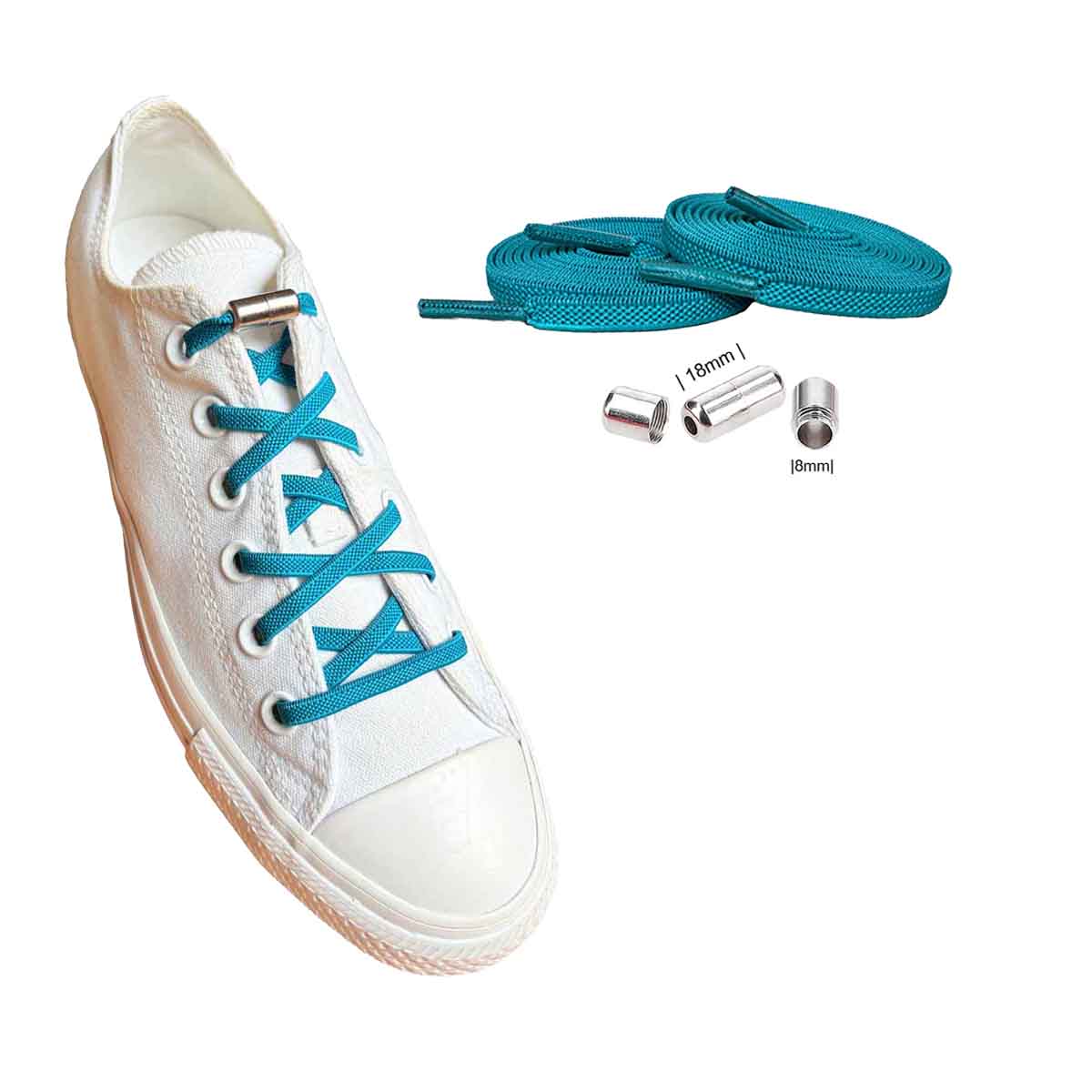 schnuersenkel-elastisch-gruen-patrol-kapseln-silber-schuhe