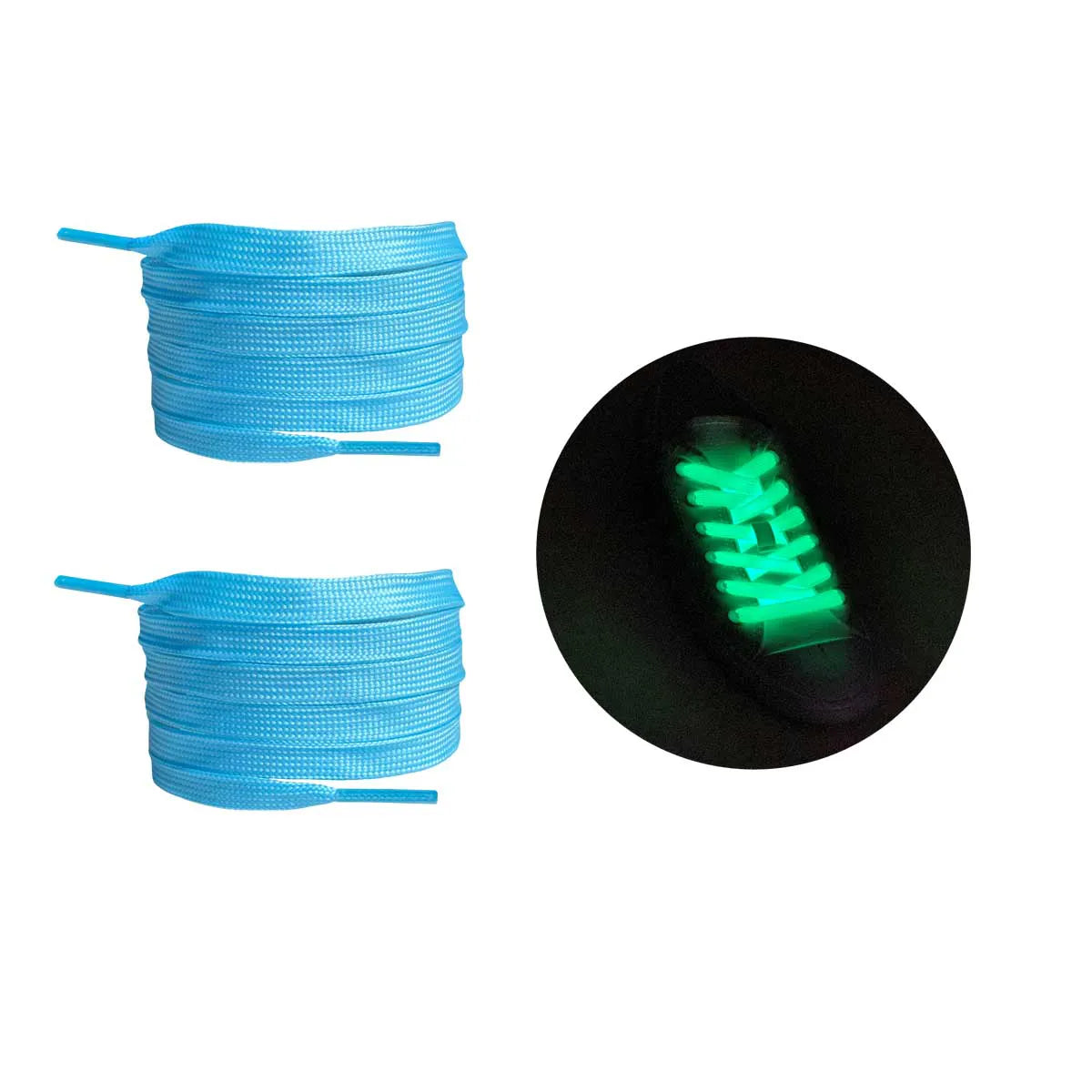 schnuersenkel leuchtend blau