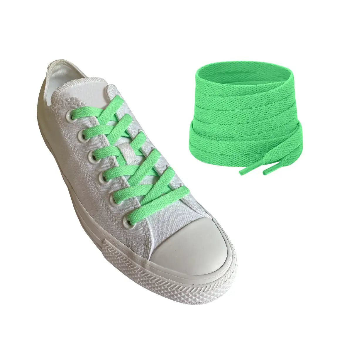 schnuersenkel-sneaker-gruen-hell