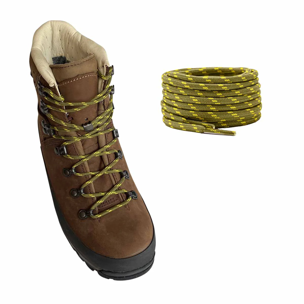 schnuersenkel-wanderschuhe-gruen-gelb