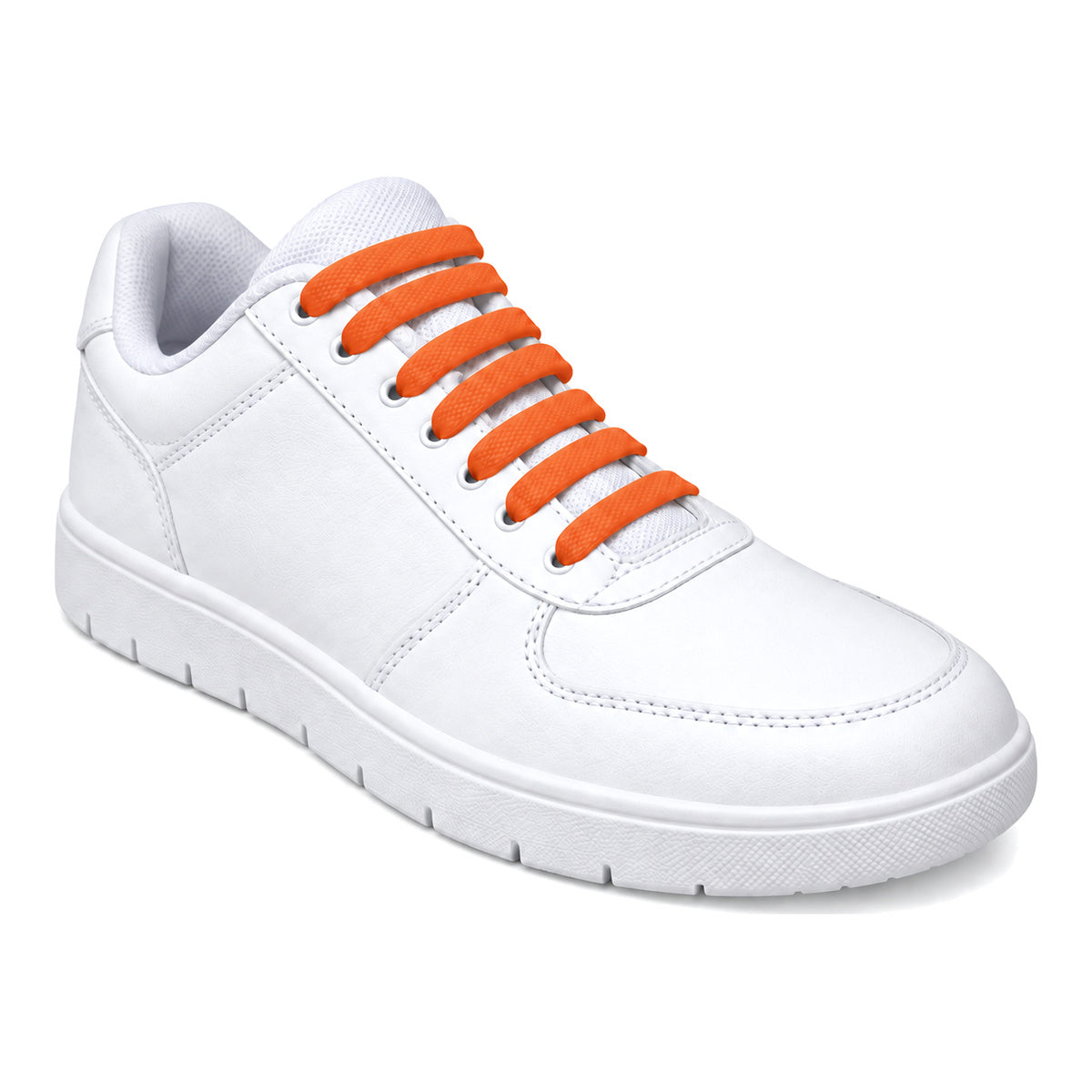 Orange – silikon schnuersenkel orange 02 am schuh