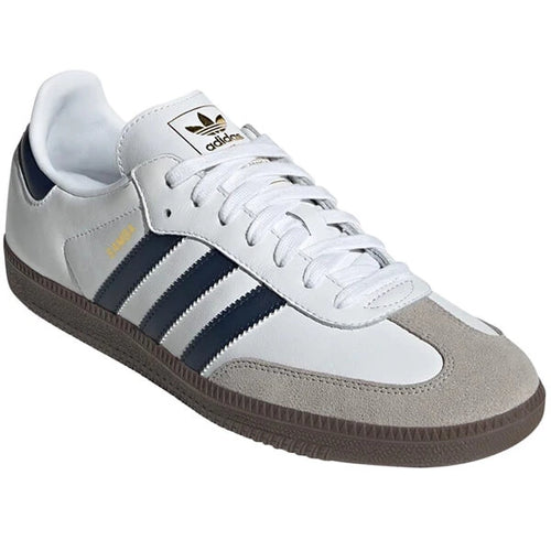Adidas Samba mit flachen Schnürsenkeln