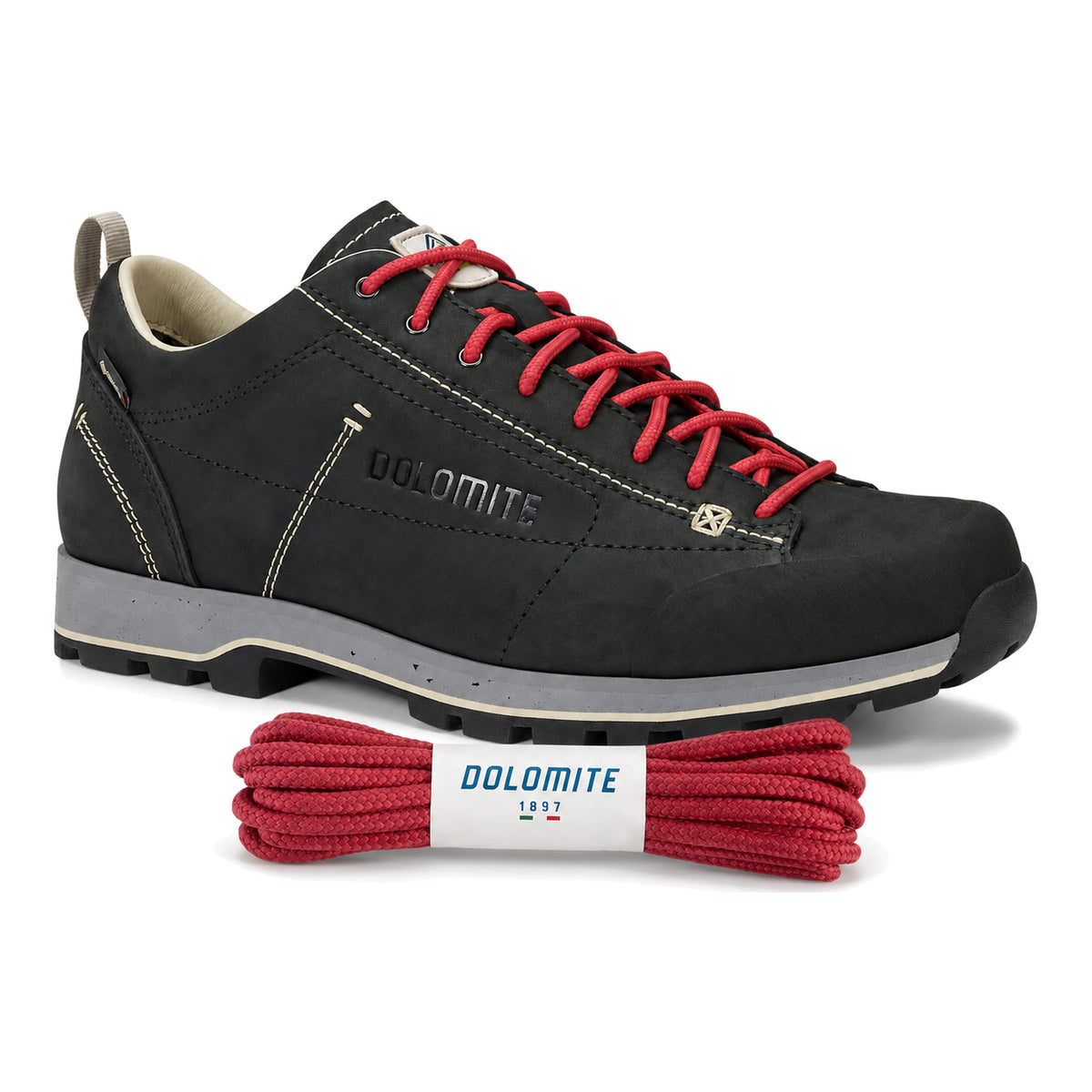 Rot – dolomite schnuersenkel rot 05 schuh schwarz