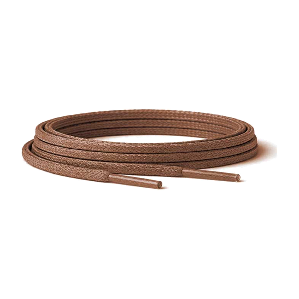 Braun / Flach – gewachste schnuersenkel flach braun 01 hauptbild