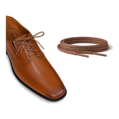 Braun / Flach – gewachste schnuersenkel flach braun 02 schuh braun