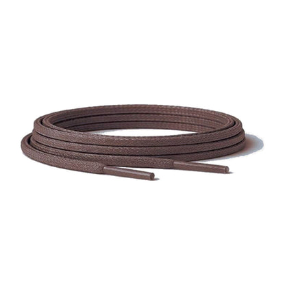 Braun Dunkel / Flach – gewachste schnuersenkel flach braun dunkel 01 hauptbild