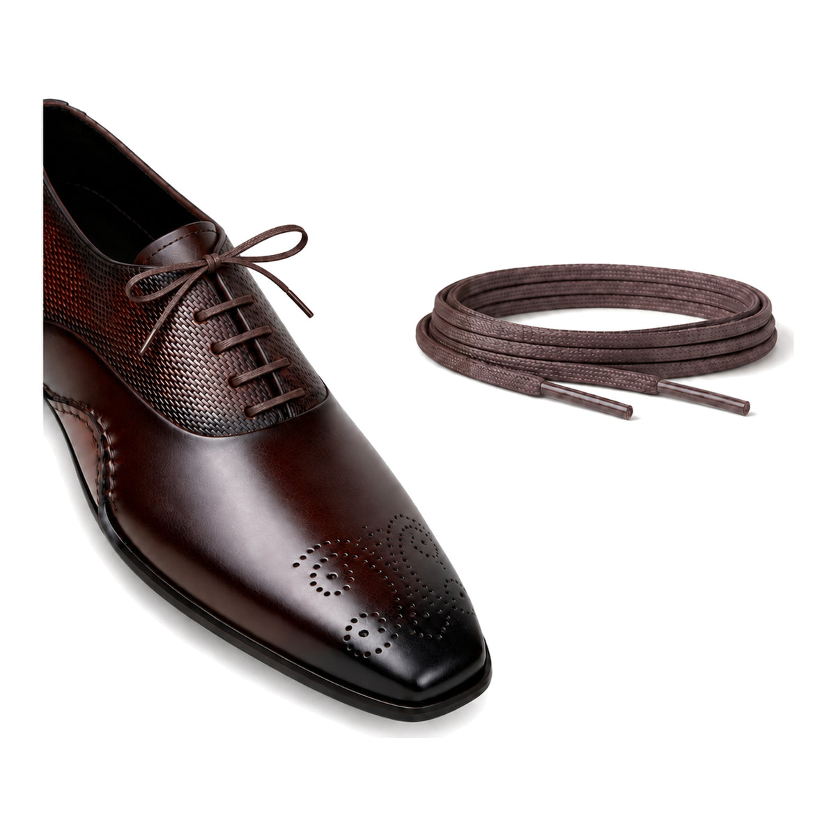 Braun Dunkel / Flach – gewachste schnuersenkel flach braun dunkel 05 schuh braun dunkel