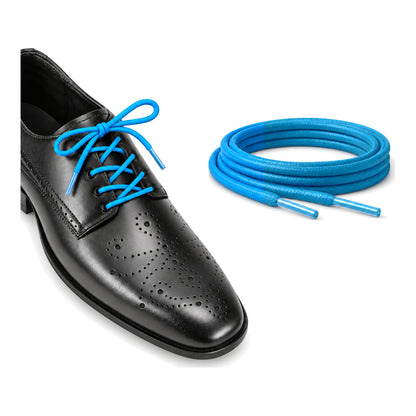 Blau / Rund – gewachste schnuersenkel rund blau 04 schuh schwarz
