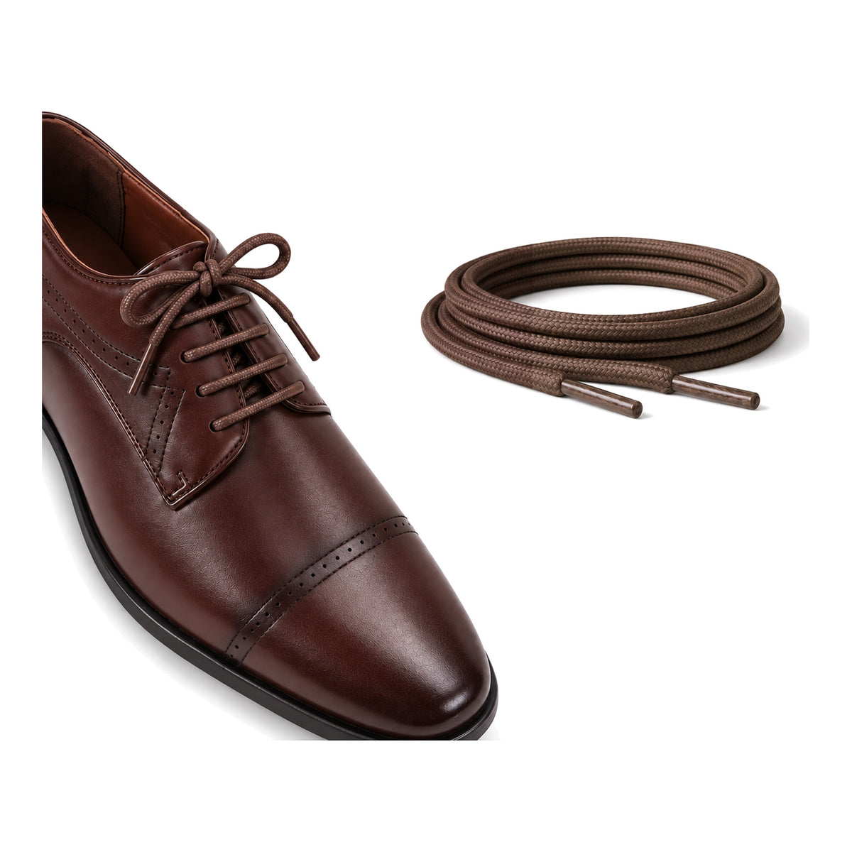 Braun Dunkel / Rund – gewachste schnuersenkel rund braun dunkel 05 schuh braun dunkel