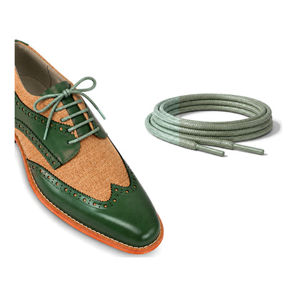 Grün Olive / Rund – gewachste schnuersenkel rund gruen olive 04 schuh gruen beige