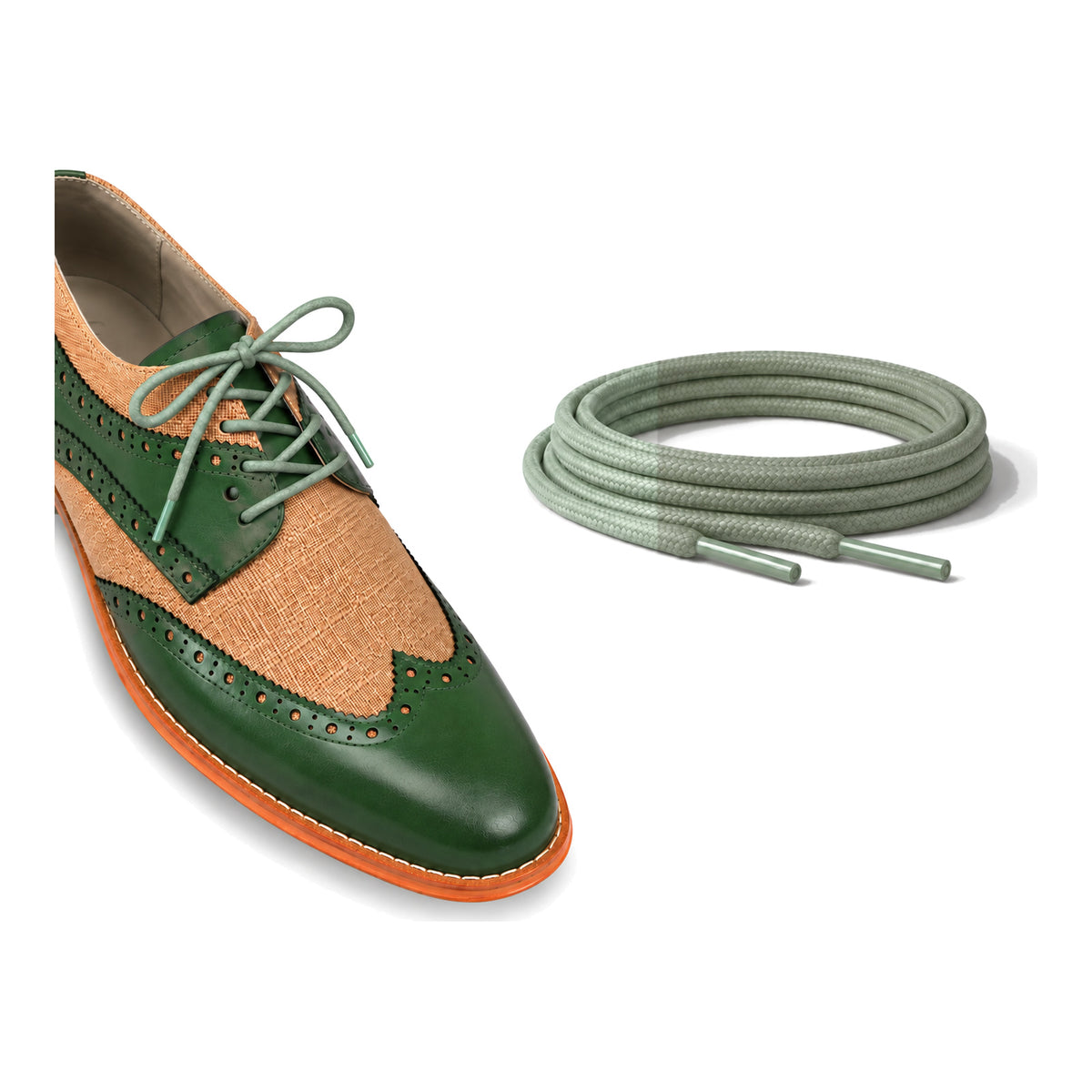 Grün Olive / Rund – gewachste schnuersenkel rund gruen olive 05 schuh gruen beige