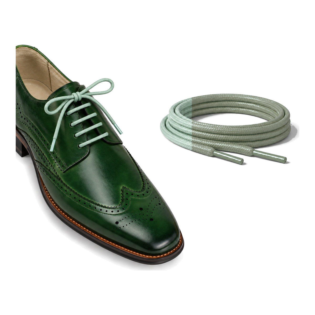 Grün Olive / Rund – gewachste schnuersenkel rund gruen olive 06 schuh gruen