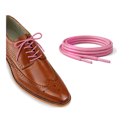 Rosa / Rund – gewachste schnuersenkel rund rosa 03 schuh braun