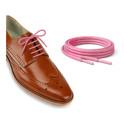 Rosa / Rund – gewachste schnuersenkel rund rosa 04 schuh braun