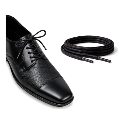 Schwarz / Rund – gewachste schnuersenkel rund schwarz 03 schuh schwarz