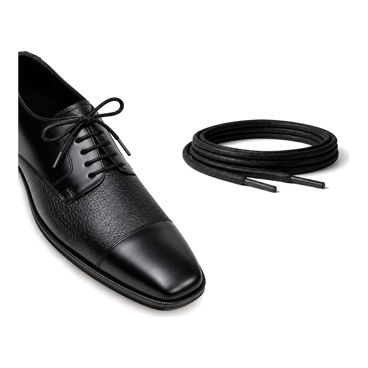 Schwarz / Rund – gewachste schnuersenkel rund schwarz 05 schuh schwarz