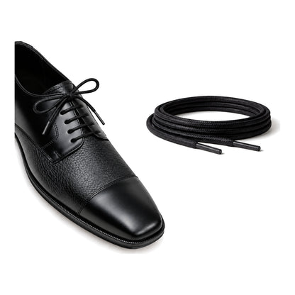 Schwarz / Rund – gewachste schnuersenkel rund schwarz 05 schuh schwarz