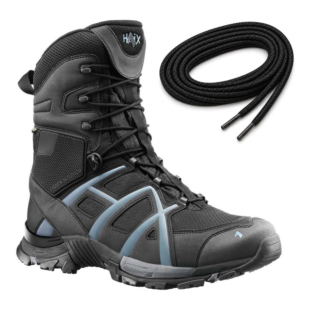 Schwarz / Rund / 125 cm, 135 cm, 175 cm, 185 cm – HAIX Rundsenkel Black Eagle schwarz passend für HAIX Black Eagle Athletic 10 high