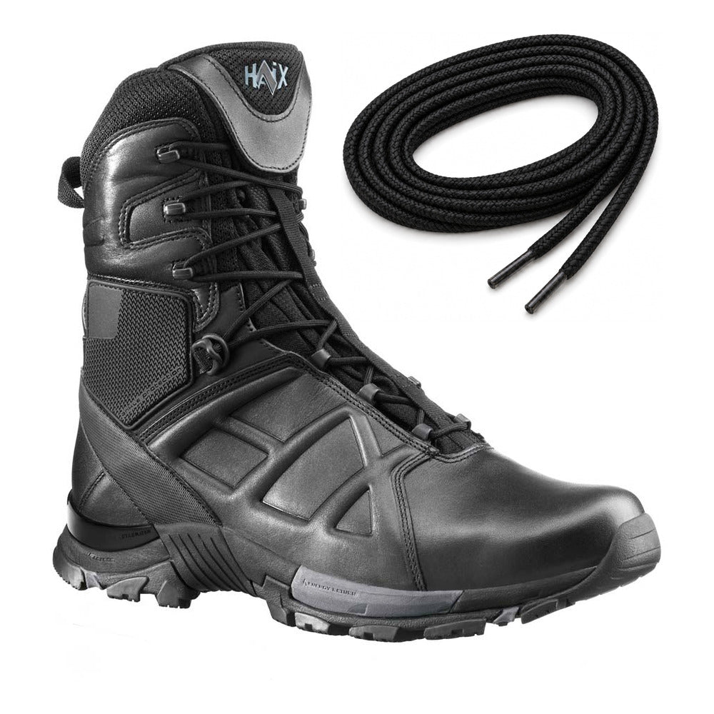Schwarz / Rund / 125 cm, 135 cm, 175 cm, 185 cm – HAIX Rundsenkel Black Eagle schwarz passend für HAIX Black Eagle Tactical 20 high