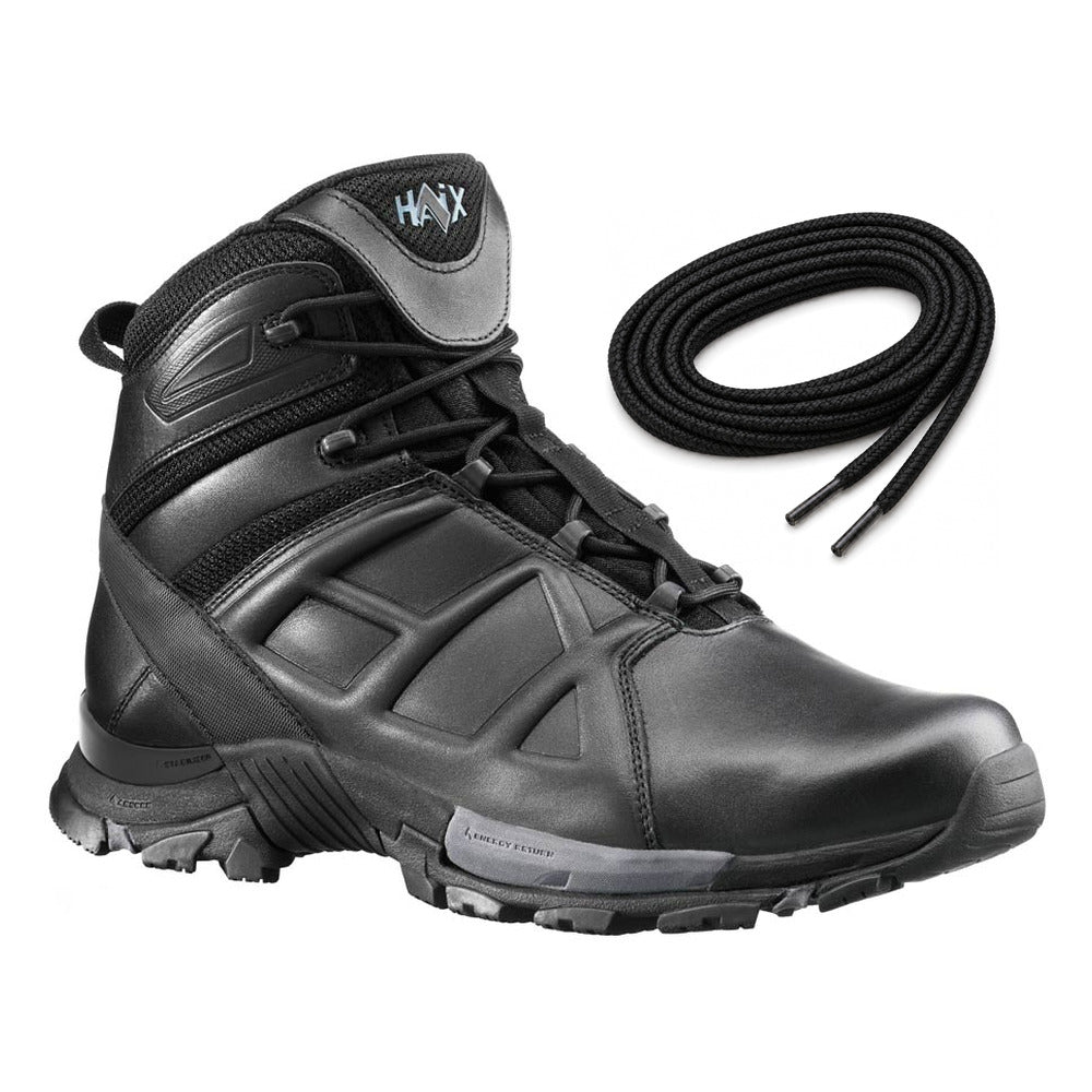 Schwarz / Rund / 125 cm, 135 cm, 175 cm, 185 cm – HAIX Rundsenkel Black Eagle schwarz passend für HAIX Black Eagle Tactical 20 mid
