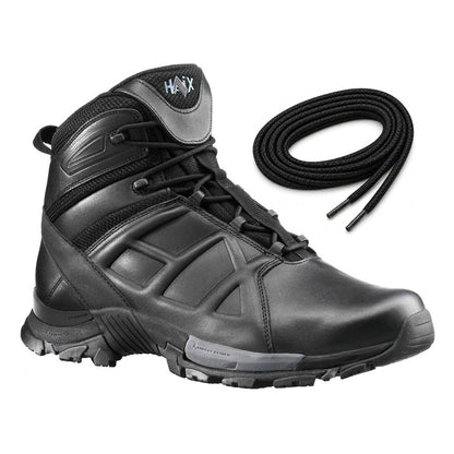 Schwarz / Rund / 125 cm, 135 cm, 175 cm, 185 cm – HAIX Rundsenkel Black Eagle schwarz passend für HAIX Black Eagle Tactical 20 mid