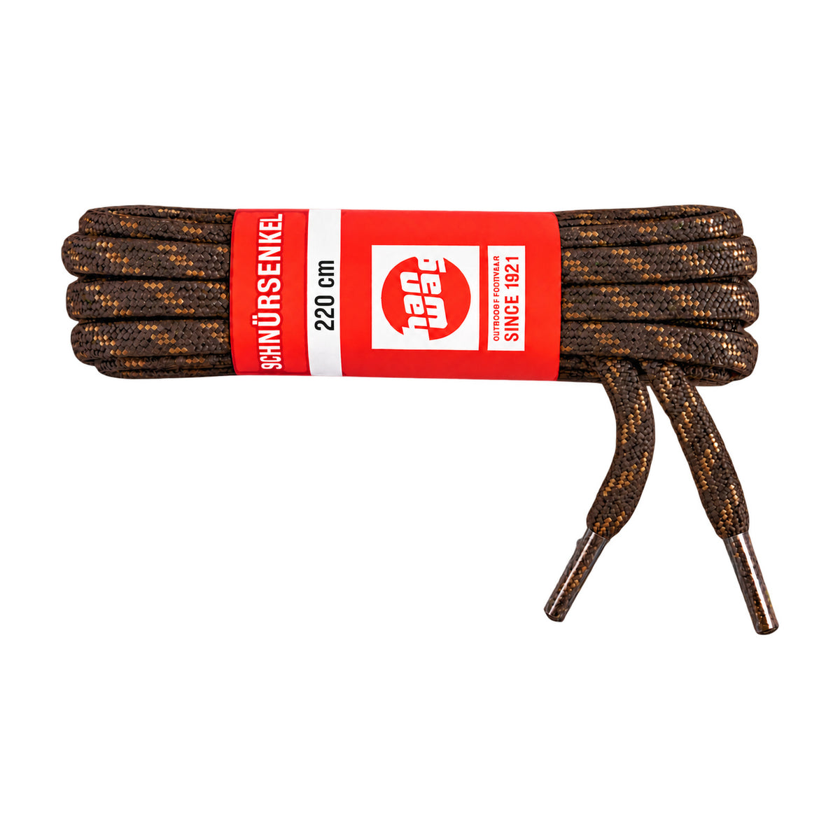 Braun Gemustert / 220 cm – hanwag schnuersenkel braun gemustert 220 cm 01 hauptbild