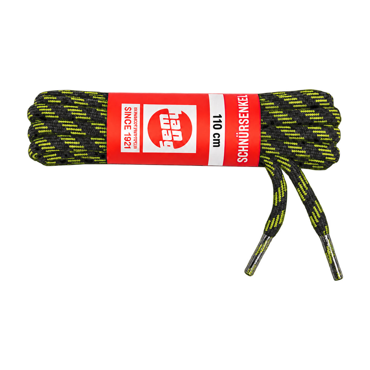 Schwarz Gelb / 110 cm – hanwag schnuersenkel schwarz gelb 110 cm 01 hauptbild