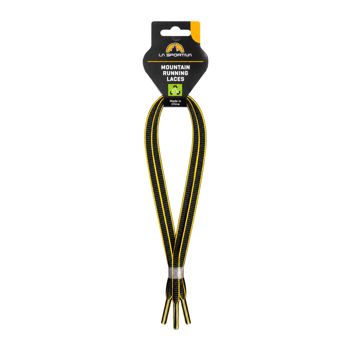 Schwarz Gelb / 107 cm, 132 cm – la sportiva mountain running schnuersenkel schwarz gelb 107 cm 1
