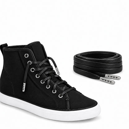 Schwarz – lederschnuersenkel flach schwarz 03 schuh sperry schwarz