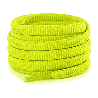 Gelb Neon – ovale schnuersenkel halbrund laufschuhe gelb neon 01 hauptbild