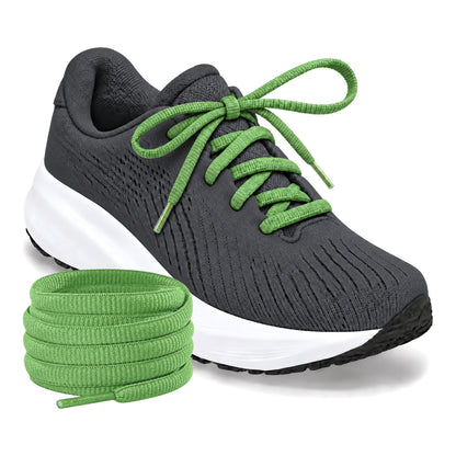 Grün – ovale schnuersenkel halbrund laufschuhe gruen 02 laufschuh anthrazit turm