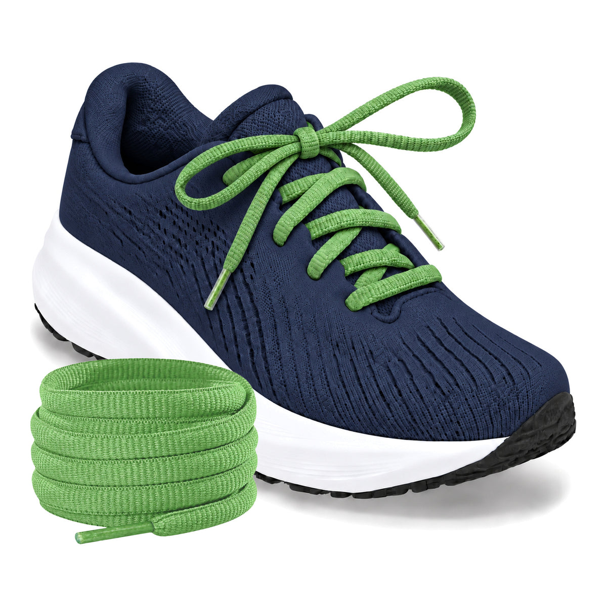 Grün – ovale schnuersenkel halbrund laufschuhe gruen 03 laufschuh blau navy turm