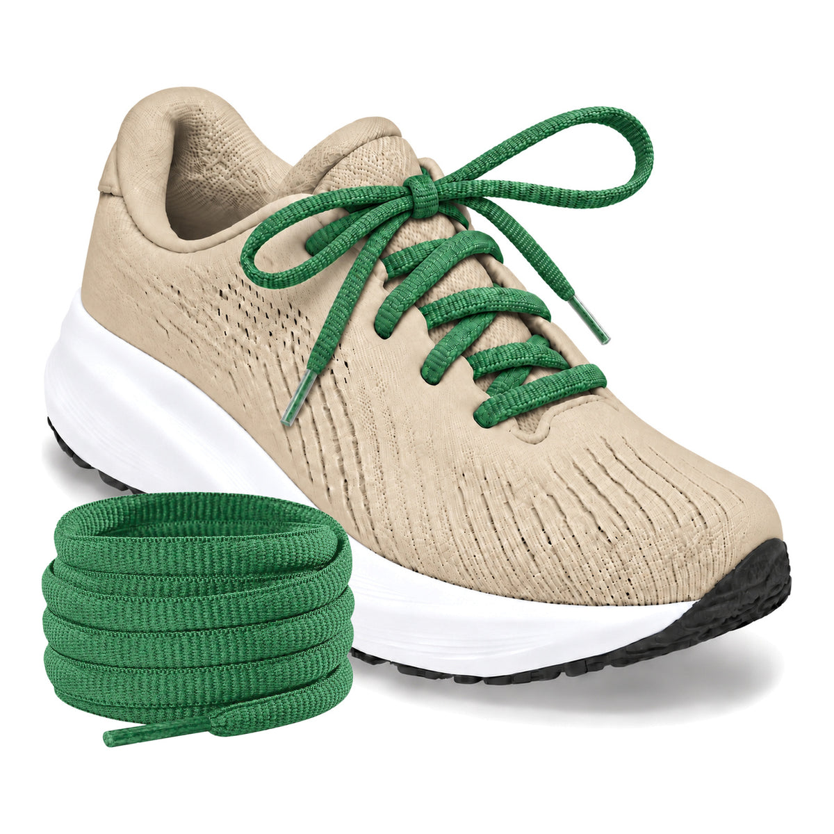 Grün Dunkel – ovale schnuersenkel halbrund laufschuhe gruen dunkel 02 laufschuh beige turm