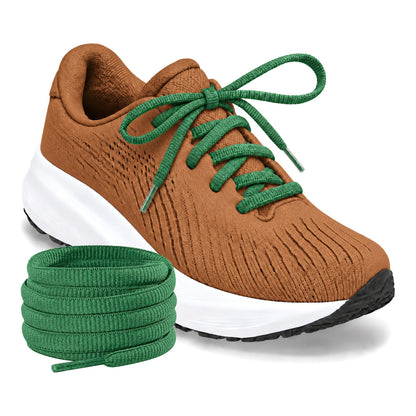 Grün Dunkel – ovale schnuersenkel halbrund laufschuhe gruen dunkel 03 laufschuh cognac turm