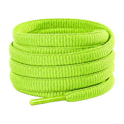 Grün Neon – ovale schnuersenkel halbrund laufschuhe gruen neon 01 hauptbild