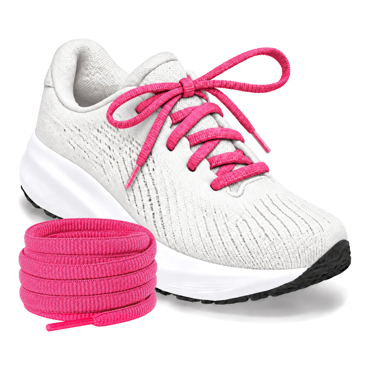 Pink Neon – ovale schnuersenkel halbrund laufschuhe pink neon 04 laufschuh weiss turm
