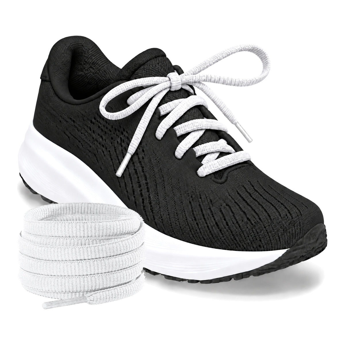 Weiß – ovale schnuersenkel halbrund laufschuhe weiss 04 laufschuh schwarz turm