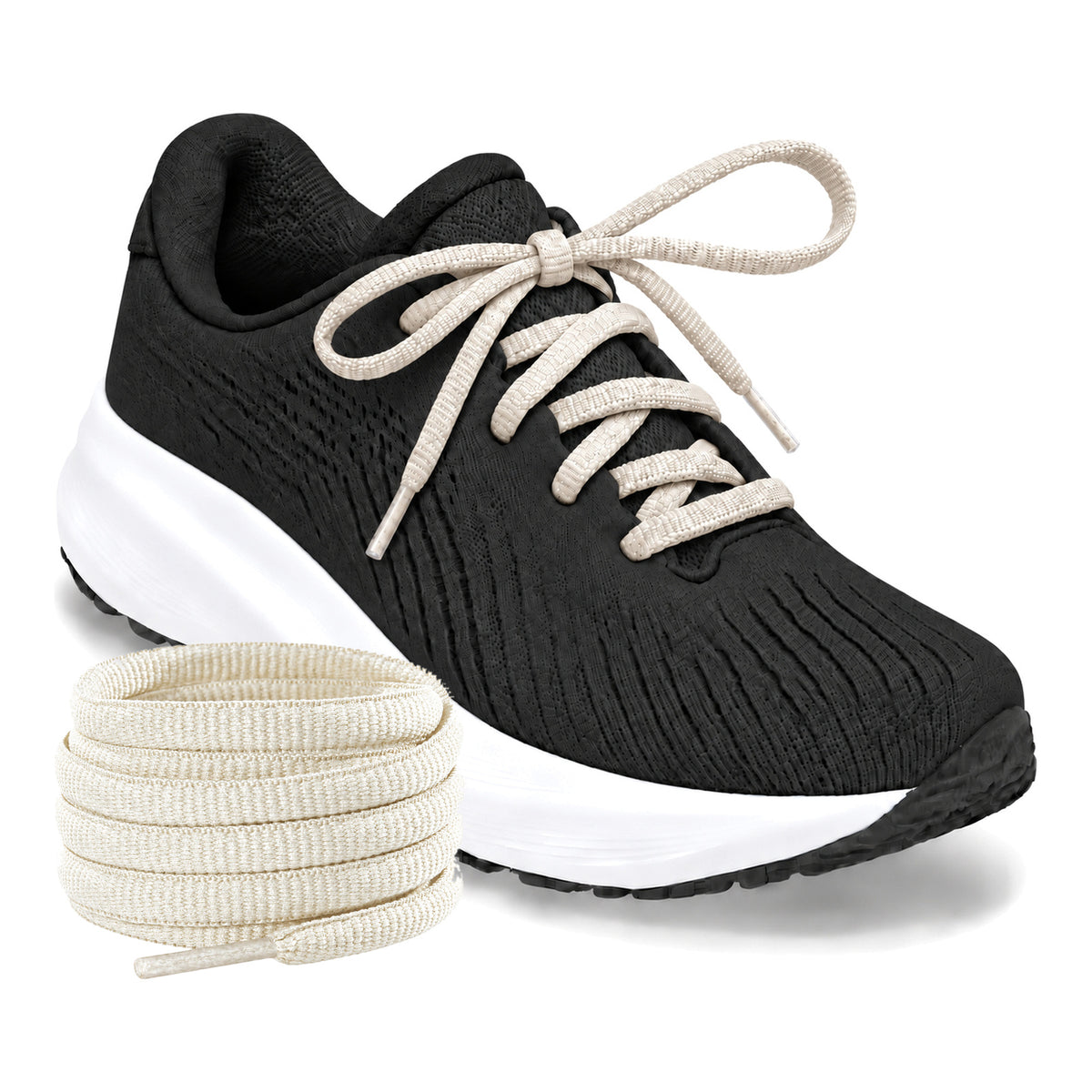 Weiss Creme – ovale schnuersenkel halbrund laufschuhe weiss creme 04 laufschuh schwarz turm