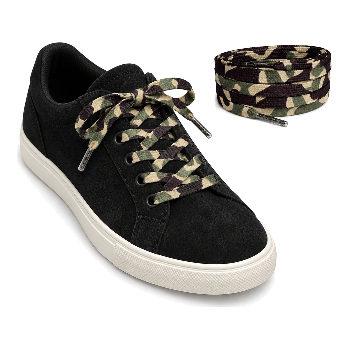 Camouflage – schnuersenkel camouflage 02 sneaker schwarz