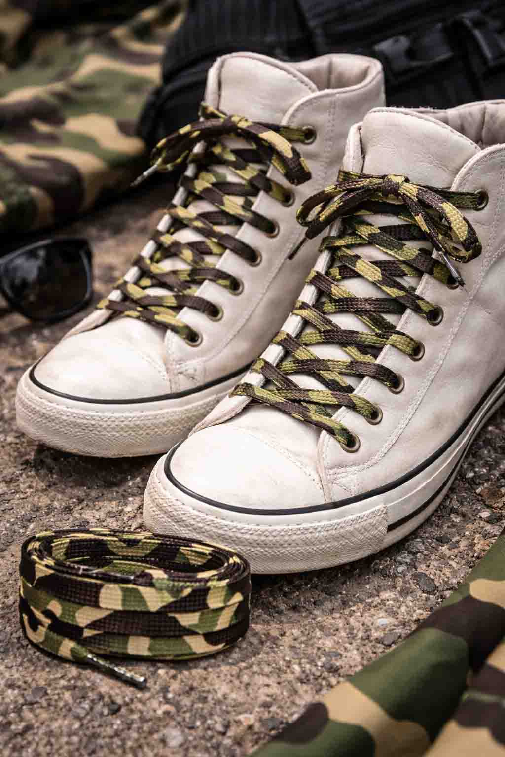 Camouflage – schnuersenkel camouflage 07 am schuh