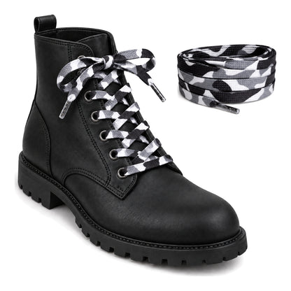 Camouflage Weiss – schnuersenkel camouflage weiss 02 stiefel schwarz
