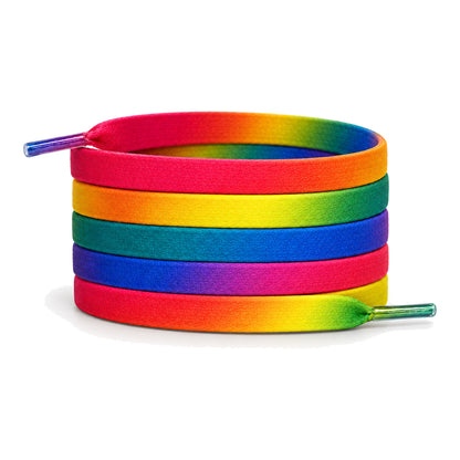 Regenbogen Farbverlauf – schnuersenkel flach regenbogen verlauf 01 hauptbild
