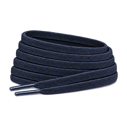 Blau Navy – schnuersenkel flach schmal fussball blau navy 01 hauptbild