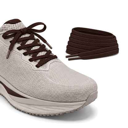 Braun – schnuersenkel flach schmal fussball braun dunkel laufschuh beige schleife turm