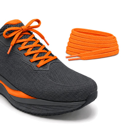 Orange – schnuersenkel flach schmal fussball orange laufschuh anthrazit schleife turm