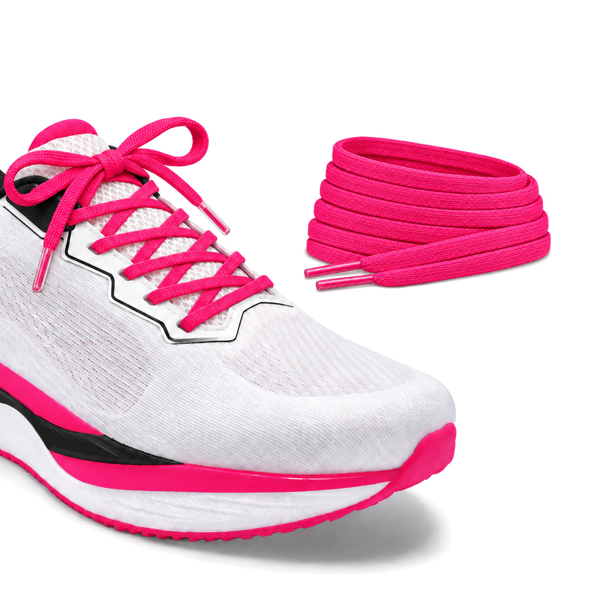 Pink – schnuersenkel flach schmal fussball pink laufschuh weiss schleife turm