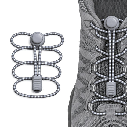 Grau Hell – schnuersenkel kordelstopper reflektierend grau hell 02 am schuh