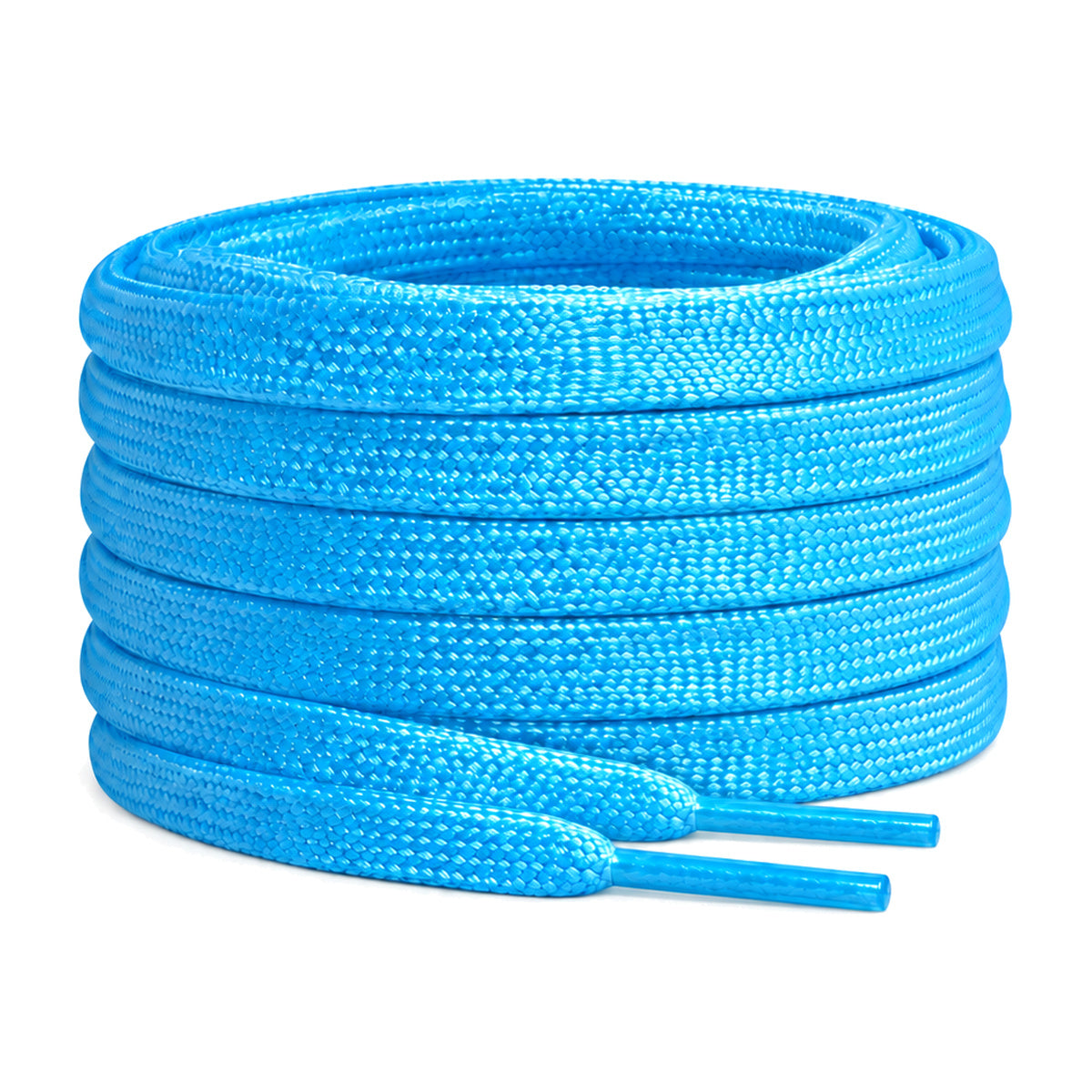 Blau – schnuersenkel leuchtend flach blau 01 hauptbild