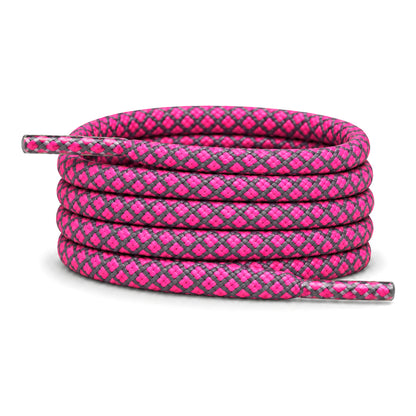 Pink Neon – schnuersenkel reflektierend rund pink neon 01 hauptbild