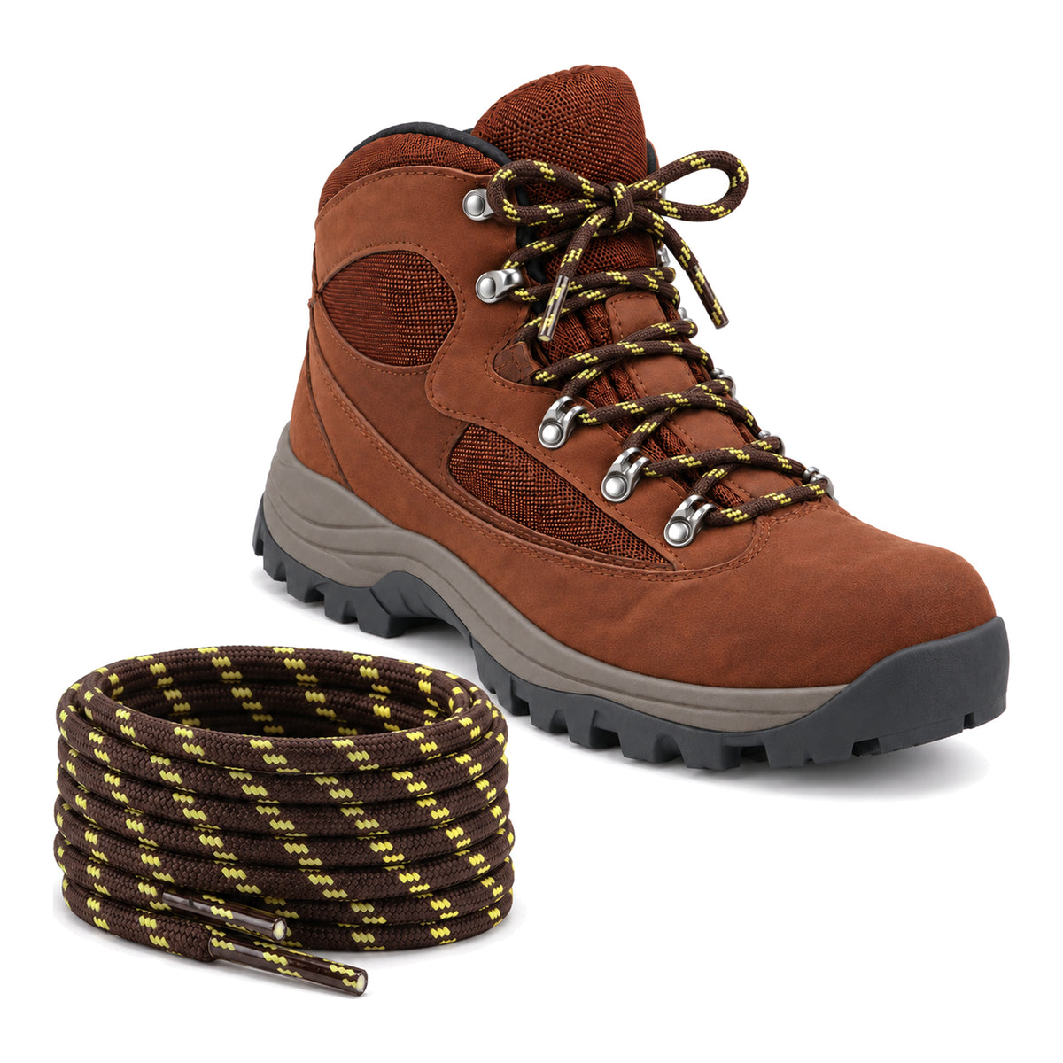 Braun Dunkel Gelb Gemustert – schnuersenkel wander braun dunkel gelb gemustert 02 schuh braun rot